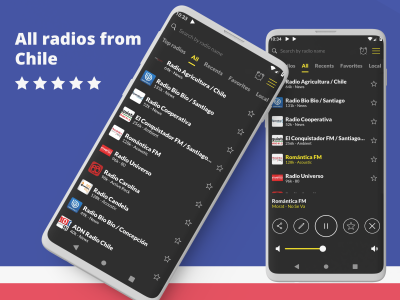 اسکرین شات 1 برنامه Radio Chile FM online