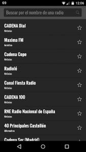 اسکرین شات برنامه Radio Spain 1