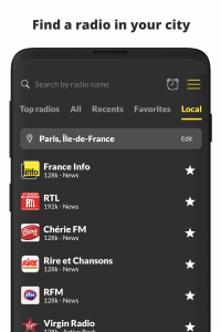 اسکرین شات 4 برنامه Live French Radio FM Online