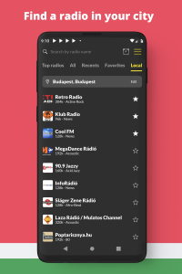 اسکرین شات 6 برنامه Radio Hungary FM online