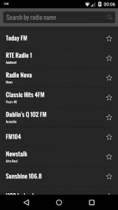 اسکرین شات برنامه Radio Ireland 1