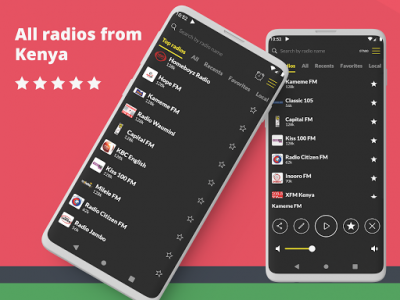اسکرین شات برنامه Radio Kenya: Radio FM Free, Radio app, Streaming 1