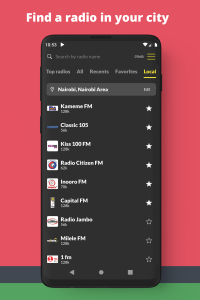 اسکرین شات 6 برنامه Radio Kenya: Radio FM Online