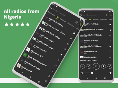اسکرین شات برنامه Radio Nigeria: Radio FM Free, Online Radio, Music 1