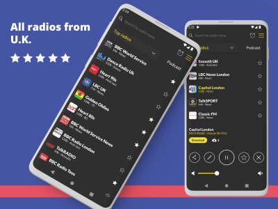 اسکرین شات 1 برنامه Radio UK: Online FM Radio