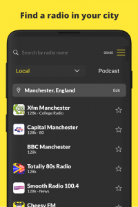 اسکرین شات برنامه Radio UK: Online FM Radio 5