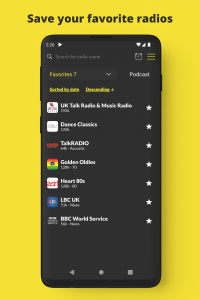 اسکرین شات 4 برنامه Radio UK: Online FM Radio