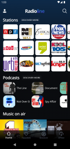 اسکرین شات 1 برنامه Radioline: Radio & Podcasts