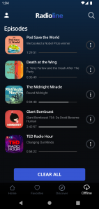 اسکرین شات 5 برنامه Radioline: Radio & Podcasts
