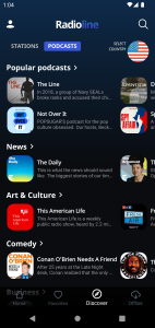 اسکرین شات 4 برنامه Radioline: Radio & Podcasts