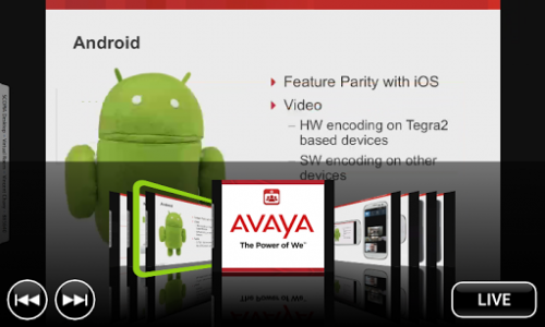 اسکرین شات برنامه Avaya Scopia Mobile 2