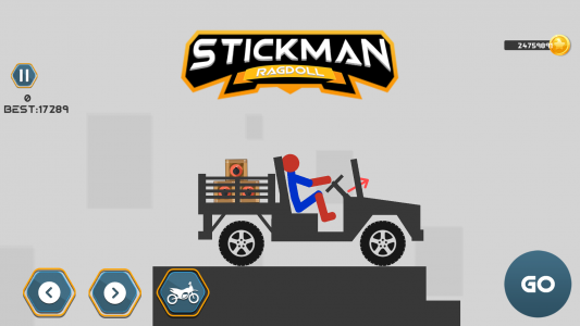 اسکرین شات بازی Stickman Dismount Ragdoll Game 1