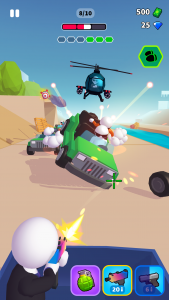 اسکرین شات بازی Rage Road - Car Shooting Game 1