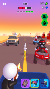 اسکرین شات بازی Rage Road - Car Shooting Game 2