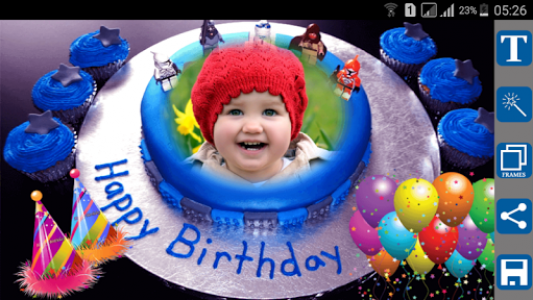 اسکرین شات برنامه Birthday Cake Photo Frames 1