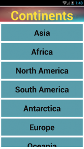 اسکرین شات برنامه Countries and Capitals 6