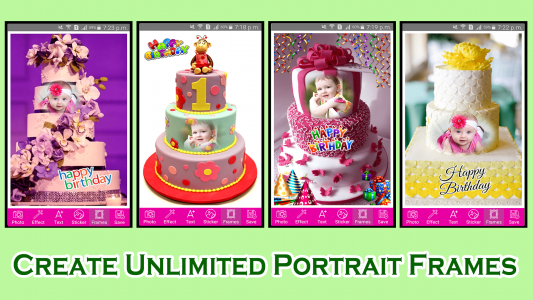 اسکرین شات برنامه Happy Birthday Cake Frames 8