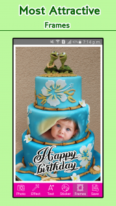 اسکرین شات برنامه Happy Birthday Cake Frames 2