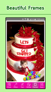 اسکرین شات برنامه Happy Birthday Cake Frames 3
