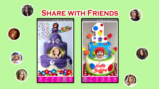 اسکرین شات برنامه Happy Birthday Cake Frames 6