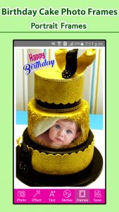 اسکرین شات برنامه Happy Birthday Cake Frames 1