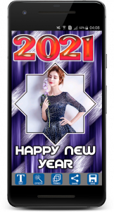 اسکرین شات برنامه Happy New Year Frames 2021 4
