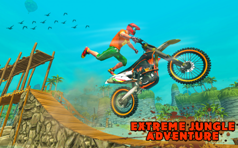 اسکرین شات برنامه Moto Bike Stunts 3D Bike Games 4