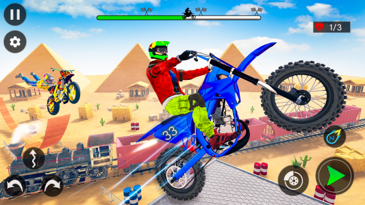 اسکرین شات برنامه Moto Bike Stunts 3D Bike Games 1