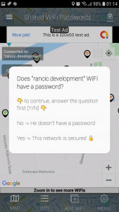 اسکرین شات برنامه WiFi Passwords Map 5