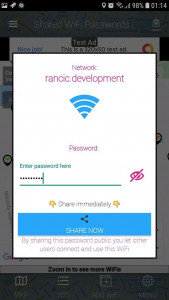 اسکرین شات برنامه WiFi Passwords Map 4