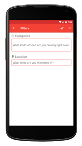 اسکرین شات برنامه Food Button - Quickly Find Restaurants Nearby 7