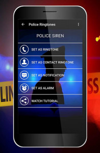 اسکرین شات برنامه Police Ringtones & Sounds 5