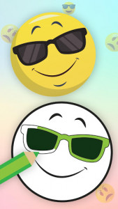 اسکرین شات برنامه My Emoji Coloring Book Game – Paint Emojis 2