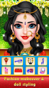 اسکرین شات بازی Indian Royal Wedding Doll Game 1