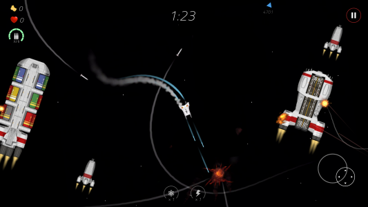 اسکرین شات بازی 2 Minutes in Space: Missiles! 1