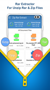 اسکرین شات برنامه RAR Extractor: Zip, Unzip 1