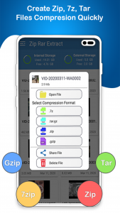 اسکرین شات 3 برنامه Zip Master - UnZip, UnRar