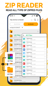 اسکرین شات برنامه Zip RAR - File Compressor 4