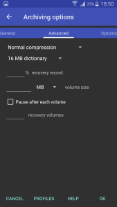 اسکرین شات 2 برنامه رار (winrar)