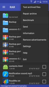 اسکرین شات 7 برنامه رار (winrar)