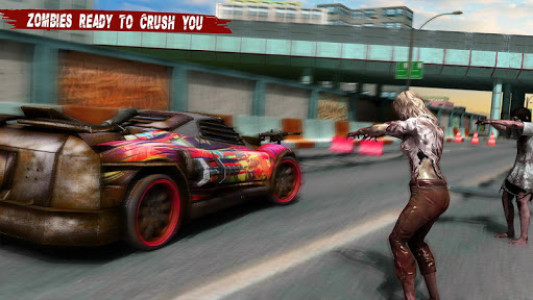 اسکرین شات برنامه Deadly Zombie Road Racing Survival 3