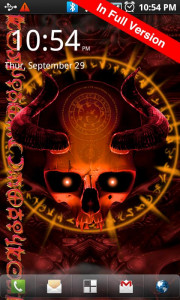 اسکرین شات برنامه Mystical Skull Free Wallpaper 3
