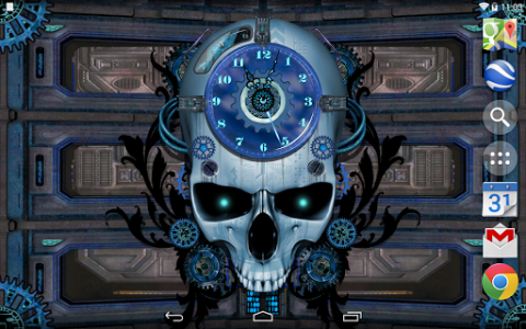 اسکرین شات برنامه Steampunk Clock Free Wallpaper 8