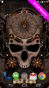 اسکرین شات برنامه Steampunk Clock Free Wallpaper 7