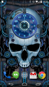 اسکرین شات برنامه Steampunk Clock Free Wallpaper 1