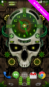 اسکرین شات برنامه Steampunk Clock Free Wallpaper 6