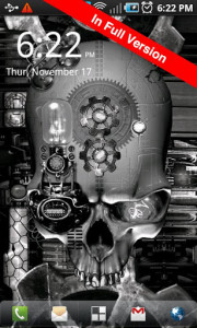 اسکرین شات برنامه Steampunk Skull Free Wallpaper 6