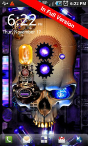 اسکرین شات برنامه Steampunk Skull Free Wallpaper 7