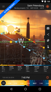 اسکرین شات برنامه Sun Surveyor Lite 4