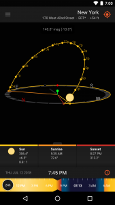 اسکرین شات برنامه Sun Surveyor Lite 1